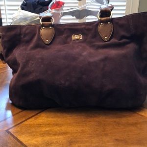 Beautiful purple suede Michael Kors bag